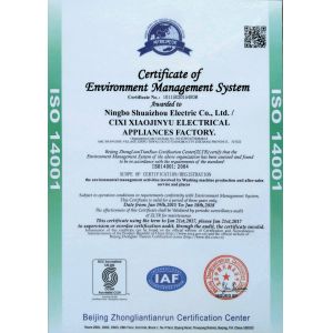 Ningbo Shuaizhou Electrical Appliance Co., Ltd Certifications