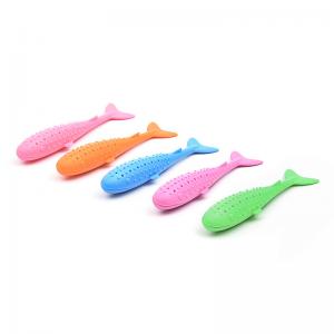China Food Grade Pet Play Toys Fish Type Durable Anti - Aging Size 165 * 35mm wholesale