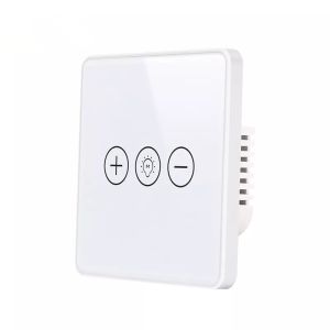 Glomarket Tuya Wifi Smart Dimmer Switch Glass Panel Voice Remote Control