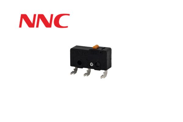 Quality NNC Push Button Microswitch NS-5D1P with left bend Terminal Pin Plunger Microswitch for sale