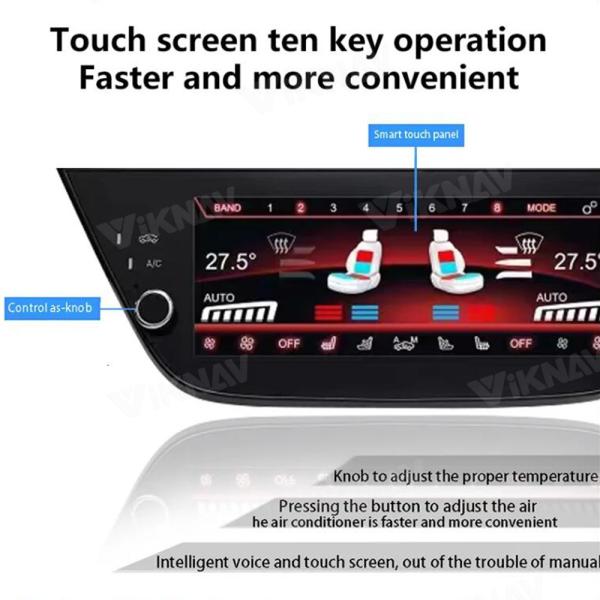 Viknav Car Climate Control For BMW 1 Series 2016-2023 AC Panel Air Conditioning Screen LCD Digital Display