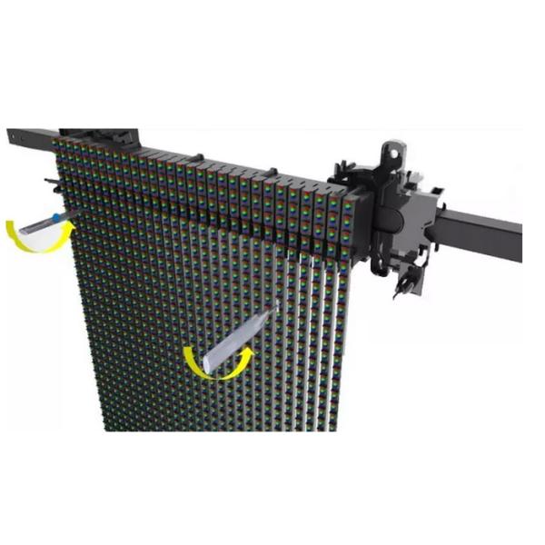 High Drafty Led Curtain Wall , Front Service LED Display For Commercial