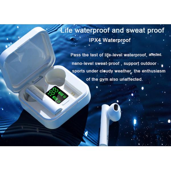 5.0 EDR 10m Wireless Bluetooth Earphones With Mic Touch Control Handsfree