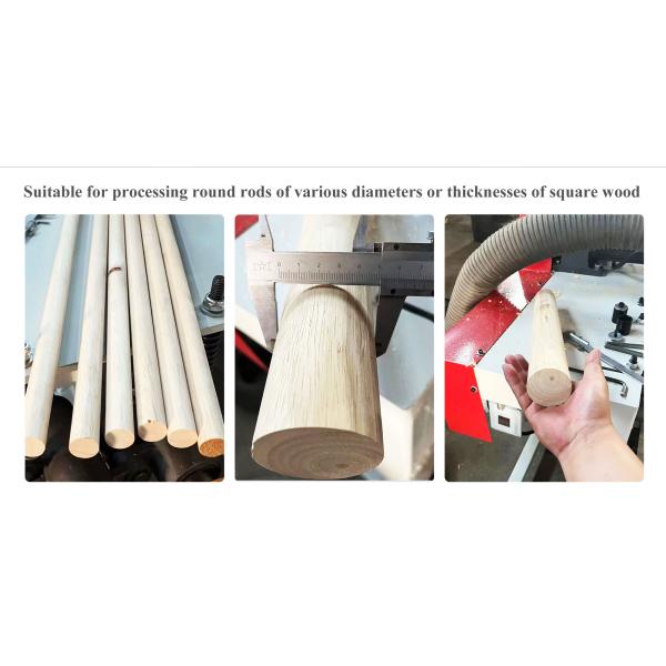 Woodworking Process MB9012B Easy to Operate Wooden Broom Stick Handle for Your Requirements