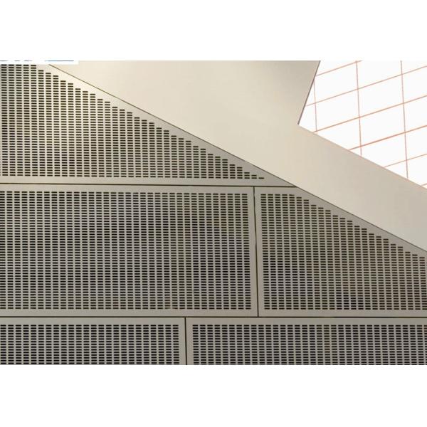 50mm Hole 0.5mm Width Perforated Wire Mesh Metal Screens Customized For Building Facade
