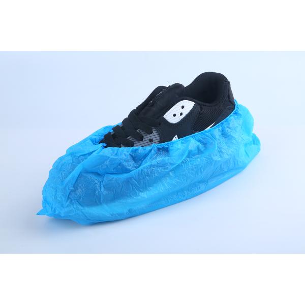 Waterproof Disposable Elastic CPE Shoe Cover with Anti-slip pattern For Lab And Cleanroom