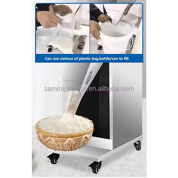 Cheap Price 100-2500g Stainless Steel Sugar Weighing Filling Machine,Precise Dry Powder Granule Filling Machine for Bag