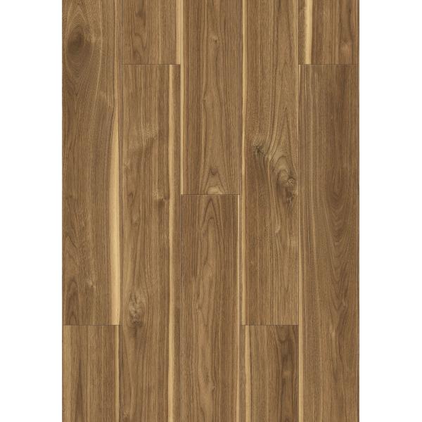 Rustic Walnut Grain Click Stone Composite Vinyl Flooring Fire Retardant GL-W7206-3