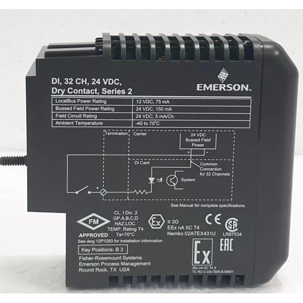 EMERSON KJ3203X1-BA1 DELTA V DIGITAL INPUT MODULE
