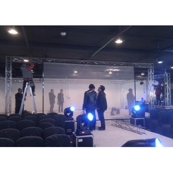 Front Rear Transparent Hologram Mesh Screen For Live Concert