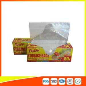 Food Preservation Freezer Zip Lock Bags Reusable For Home / Supermarket Use