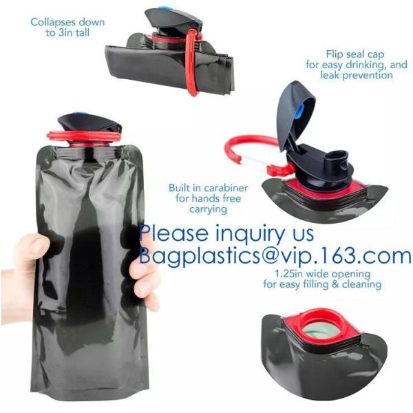Biodegradable Liquid Packaging Leakage Proof Pouch Custom Custom 1 Gallon Water Bag Foldable Sports Drinking Water Bag