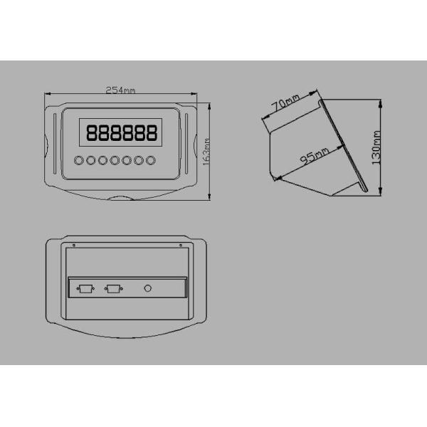 Red LED Display Weighing Indicator with Plastic Housing, Animal Weighing Scale Indicator