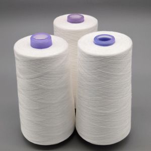 China 20S/2 Recycled Polyester Spun Yarn S/Z Twist Raw Pattern For Sewing wholesale