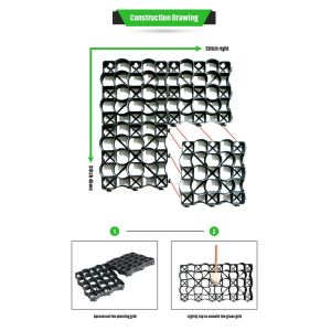 Customized Gravel Driveway Ground Reinforcement Grass Grid with Modern Style