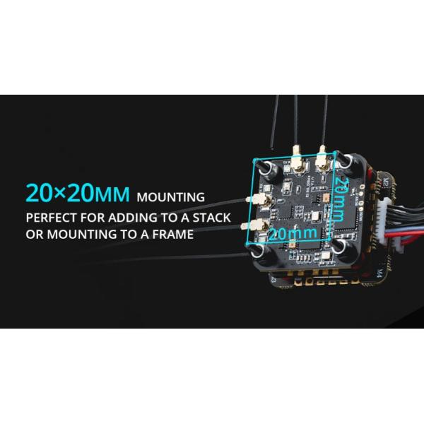 RadioMaster DBR4 Dual Band Gemini ExpressLRS Receiver Module 2.4GHZ 868/900MHZ RX Antenna Remote Control FPV Racing Drone Parts