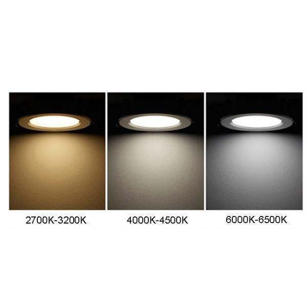 2700K - 6500K 6 Inch Ceiling Lights Downlights , High Power LED Lights Downlights