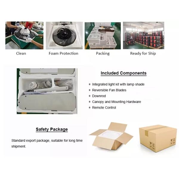 30000hours 5250lm Bladeless Led Ceiling Fan With Foldable Blades