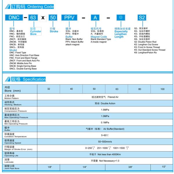 FESTO DNCΦ32-100mm Compressed Pneumatic Air Cylinders with Double End Buffer