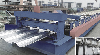 High Crest Floor Deck Roll Forming Machine For Making Floor Bearing Plate