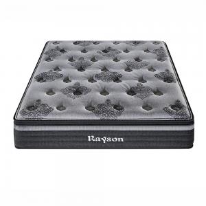 China Dark Color Medium Firmness Spring Bed Mattress Two Sided Pocket Spring System on sale