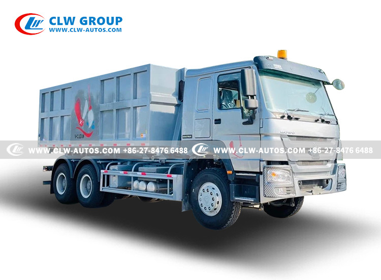 China SINOTRUK 336HP Right Hand Driving Garbage Truck With Multi Roll Off Open Garbage Box wholesale