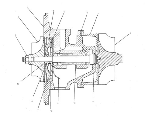 0R5534 CARTRIDGE-D5 D6D D6H 966C Excavator Engine Turbocharger 3125932