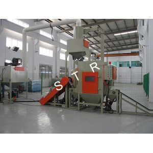 China Industry Wet Sand Blasting Machine Belt Chain Conveying Fine Dust Filtering wholesale