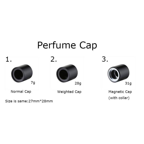 Empty Cylinder Transparent Perfume Bottle Glass With Magnetic Cap 50 Ml With Gift Box