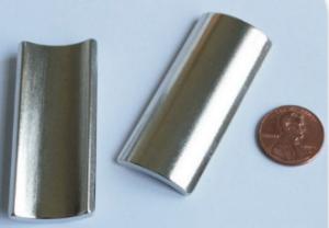 China Silver Coating Arc Neodymium Permanent Magnets Motor Neodymium Magnet wholesale