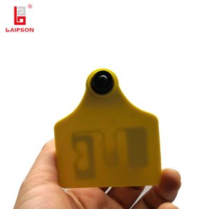 Buy cheap UHF RFID EID Livestock Ear Tags ISO18000-6C 75mm*65mm 860-960Mhz 5 Meters Range from wholesalers