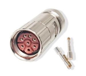 China Siemens encoder M23 Servo Power 8 Pin Connector 6FX2003-0CG10 Industrial Connector With Threaded Head wholesale