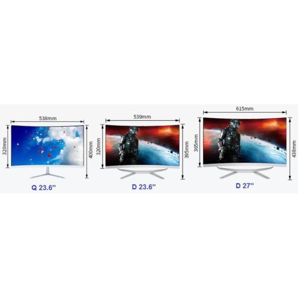R2800 Curved Screen All In One Computer 23.8" / 27" 1920*1080P FHD