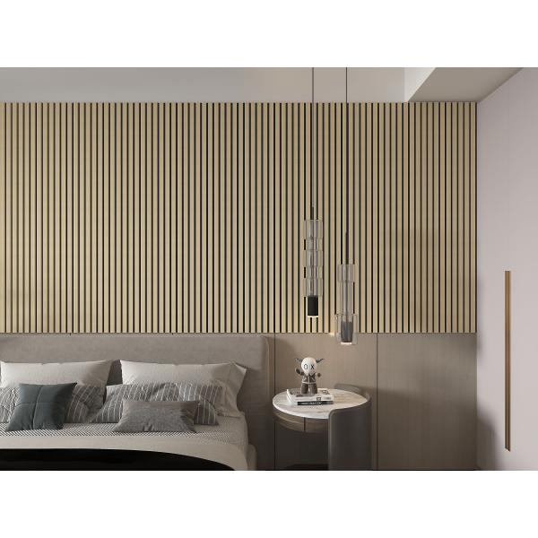 Flameproof Wood Timber Slat Wall Panels Multipurpose Practical
