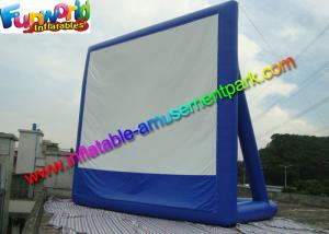 China 11 x 10 Dark Blue Inflatable Movie Screen , Inflatable Projector Screens / Theater wholesale