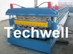 Automatic PLC Control Dual Level Roll Forming Machine With Manual / Automatic