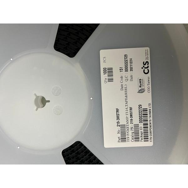 219-3MSTR New In Stock SWITCH SLIDE DIP SPST 100MA 20V