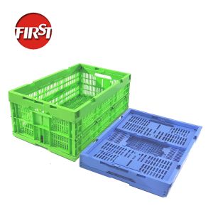 Buy cheap 600x400x255mm Plastic Folding Box Pallet Optimal Air Circulation Fruits from wholesalers