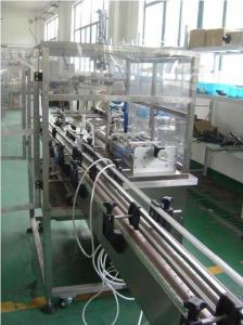 China PLC & HMI  Controlled Automatic Piston filling machine four heads for high viscous paste on sale