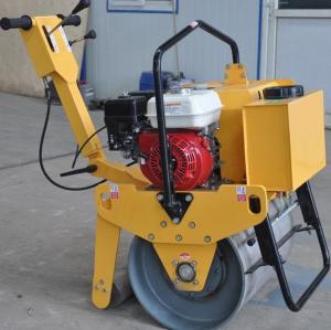 China FYL-D600 New walk behind 5.5HP single drum vibration road roller wholesale