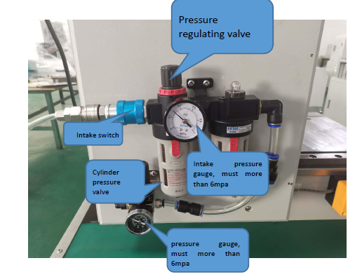 Air Cylinder Pneumatic Punching Machine 10 Seconds Cycle Punching Time