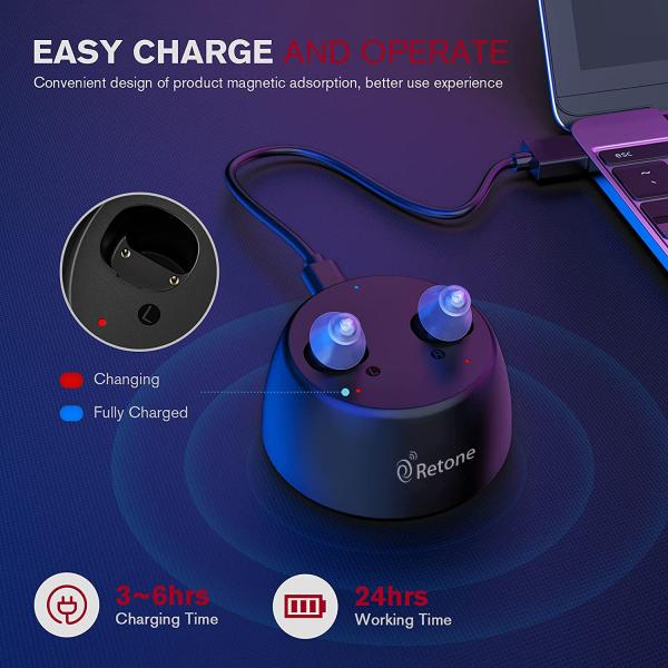 Noise Cancelling Inner Ear Hearing Aid Rechargeable Analog