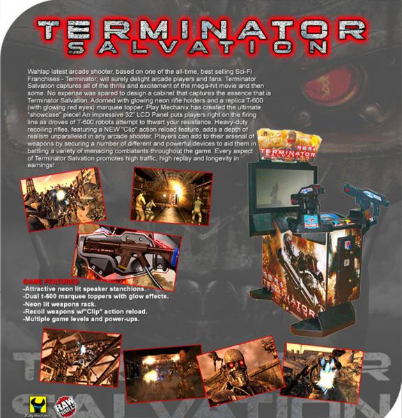 Coin Operated Online Shooting Video Games Terminator Salvation 4 Arcade Cabinet Games Machines