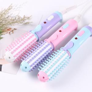 China Ultralight Ceramic Hair Curler And Straightener , 20W Frizzproof 3 In 1 Hair Brush wholesale