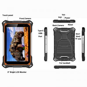 China IP68 Android Rugged Tablet PC 8 Inch MTK6762 Octa-Core 5M 13M Cameras 10000mah Battery wholesale