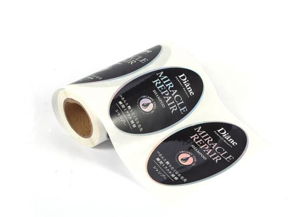 Quality Moisture Custom Adhesive Labels Environment Friendly With Glossy Varnishing Surface for sale