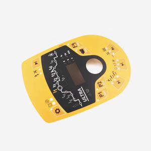 China DC 12 Volt PCB Membrane Switch Panel Irregular Shape With Glossy Matte Surface wholesale