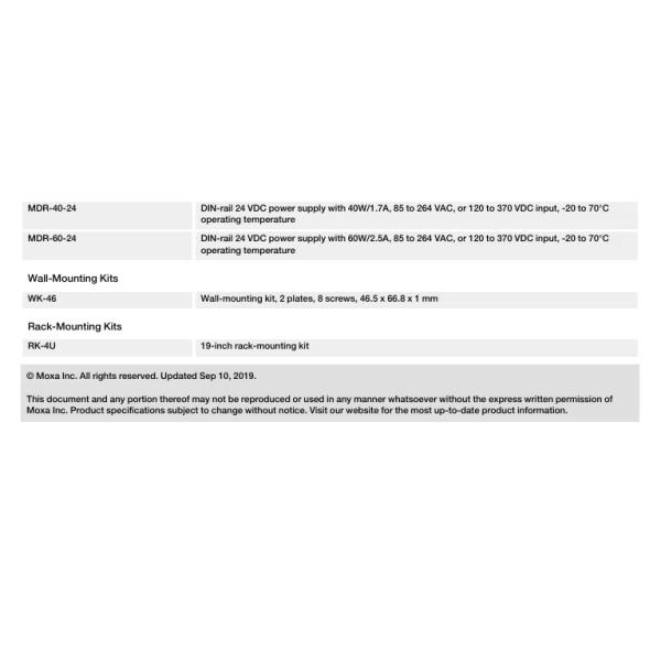 Intelligent switch Moxa EDS-308 8-port unmanaged Ethernet switches