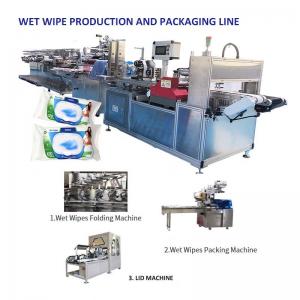 China PLC Control 5 Slitting Lane Wipe Making Machine With 1 Year Warranty wholesale
