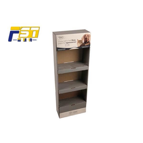 Corrugated Paperboard Counter Hook Display Stand Durable Environment Friendly